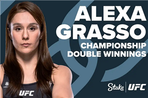 stake alexa grasso ufc 285 double winnings